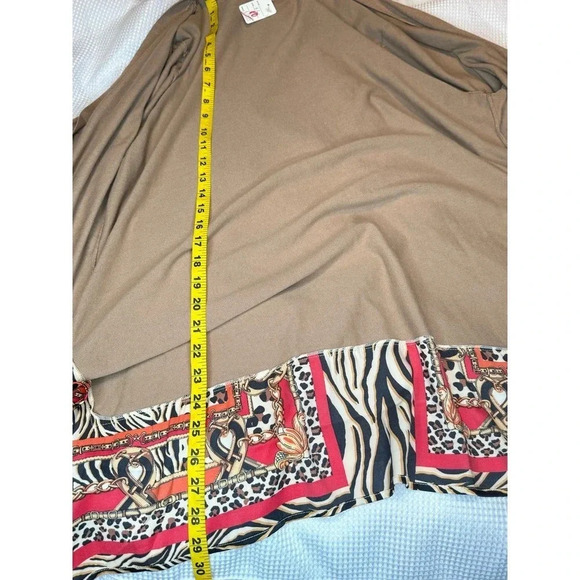 Chicos Scarf Hem Cardigan Lightweight Sweater SIZE 3XL - Picture 4 of 6